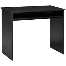 HOMCOM Computer Desk Writing Table Study Workstation Storage Black Wood Grain for sale  Shipping to South Africa