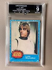 Luke Skywalker Topps Trading Card 1977 Grade 9 MINT CONDITION - In Case, used for sale  Shipping to South Africa