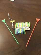 VNTG. 20+ BARBIE CLONE ACCESSORIES FOR LAUNDRY DIORAMA CLOTHES PINS line & poles for sale  Shipping to South Africa