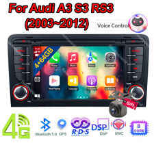 Usado, 4+64G Para Audi A3 2003-2013 Rádio AM Estéreo para Carro Apple Carplay Android 13 GPS SAT comprar usado  Enviando para Brazil