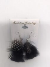 Black feather earrings for sale  Ringgold