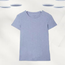 Camiseta para mujer Ex Fat Face manga corta Keira algodón orgánico en azul segunda mano  Embacar hacia Argentina