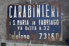 Insegna carabinieri anni usato  Italia