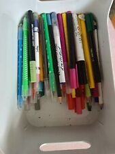 zestaw piśmienniczy markery cienkopisy z pojemnikiem IKEA, używany na sprzedaż  PL