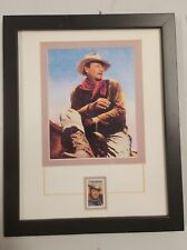 John Wayne  commemorative print And Collectors Stamp  for sale  Shipping to South Africa
