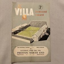 Aston villa preston for sale  MAESTEG