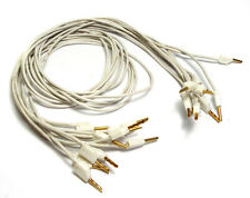 Used, 10x Measuring Line Multi-Contact with MC Hollow Banana Plug 2mm, 60cm, White for sale  Shipping to South Africa