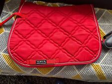 Red quilted saddle for sale  PRESTON