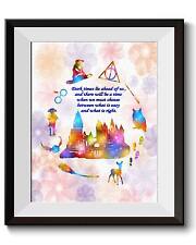Uhomate Little Miss Muffet Harry Potter Quote Art Print Nursery Wall Decor C029, used for sale  Shipping to Canada