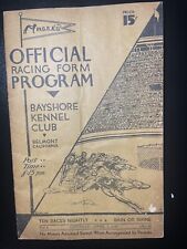 1933 Programa Oficial de Formulário de Corrida Bayshore Kennel Club Belmont, Califórnia, usado comprar usado  Enviando para Brazil