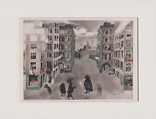 Art deco print, set design by Edward Burra for the ballet Miracle in the Gorbals for sale  AYLESBURY