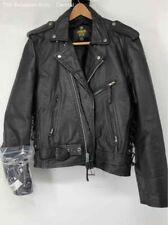 black leather motorcycle jacket for sale  Detroit