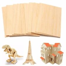10pcs Wooden Plate Model Balsa Wood Sheets DIY House Ship Aircraft 150x100x2mm for sale  Shipping to South Africa