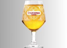 Set cruzcampo glass for sale  UMBERLEIGH