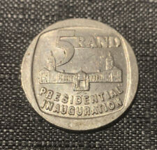 1994 President Mandela Inauguration Five Rand Commemorative South Africa Coin for sale  Shipping to South Africa