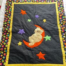 Usado, Manta de felpa acolchada para bebé estrellas multicolores medio oso lunar diseño de cupcake segunda mano  Embacar hacia Argentina