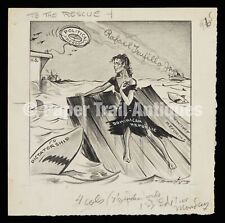 "To the Rescue" Original Burris Jenkins Jr. Cartoon for sale  Shipping to South Africa