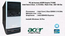 PC de bureau ACER Aspire - Intel Core 2 Duo 3.16 GHz - Ram 4 Go - DD 120 Go d'occasion  Monthureux-sur-Saône