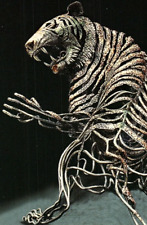 Cartão postal tigre siberiano paralaxe - 1996 escultura em cobre sobre aço Bill Bishop Sr comprar usado  Enviando para Brazil