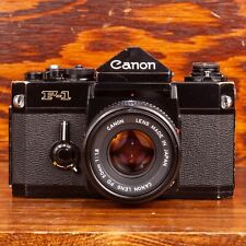 Canon F-1 35mm Film SLR Camera W 50mm 1.8 Tested Working Slow Speeds Sluggish for sale  Shipping to South Africa