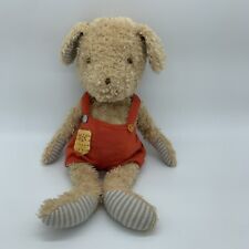 Bunnies By The Bay Dog REX Red Overalls Plush Stuffed Animal Puppy Tan Soft for sale  Shipping to South Africa
