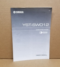 Sistema de subwoofer Yamaha YST-SW012 somente manual de instruções do proprietário comprar usado  Enviando para Brazil