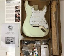 Guitar Body and Neck Kit Build Your Own Fender Stratocaster Project Unfinished for sale  Shipping to South Africa