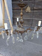 Vecchio lampadario ottone usato  Baschi