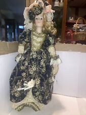 Vintage Porcelain Doll on Stand.  Height 19" for sale  Shipping to South Africa