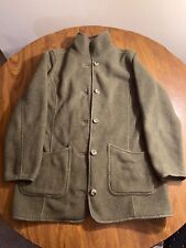 Used, LL Bean Wool Full Button Up Shirt Jacket Lightweight Baird Barn Coat Womens M for sale  Derry