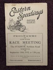 Speedway programme eastern for sale  POOLE