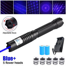 Usado, Ponteiro laser azul queima ajustável visível luz estrela tampas SOS comprar usado  Enviando para Brazil
