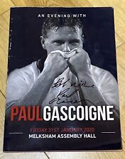 Signed paul gascoigne for sale  MELKSHAM
