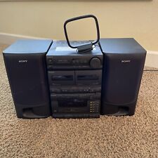 Sony Hifi Double Cassette W/5CD Changer Component System w/ Speakers And Antenna for sale  Shipping to South Africa