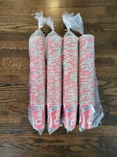 Vintage Coca Cola Coke Wax Coated Cups 16oz Cups 4 Packs of 50 (200 Total) New  for sale  Shipping to South Africa