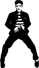 #1 Calcomanía de vinilo bailando ELVIS Presley Pegatina música rock roll segunda mano  Embacar hacia Argentina