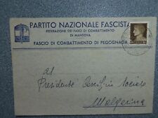 Cartolina partito fascista usato  Roma