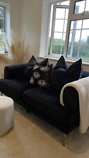 black velvet sofa for sale  OAKHAM