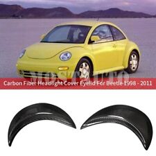 Farol dianteiro de fibra de carbono para VW Beetle acabamento de tampa de sobrancelha pálpebra 1998-2011 comprar usado  Enviando para Brazil
