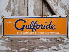 Vintage gulfpride porcelain for sale  Shavertown