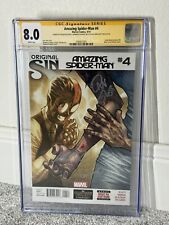 The Amazing Spider-Man #4 (Marvel, setembro de 2014) CGC 8.0 1ª seda 3x assinado comprar usado  Enviando para Brazil