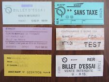 Lot tickets ratp d'occasion  Chaillé-les-Marais