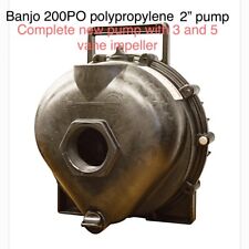 Bomba Banjo 2” somente, bomba de polipropileno com impulsores de 3 e 5 palhetas. comprar usado  Enviando para Brazil