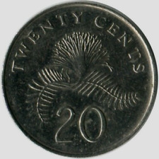 2009 Singapore 20 Cents KM#101 (Calliandra surinamensis) Used Ref.AB-194 for sale  Shipping to South Africa