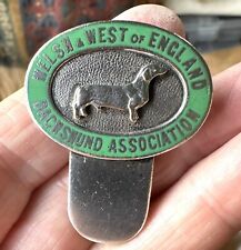 Old Welsh & West Of England Dachshund Association Badge With Ring Clip Kenart for sale  Shipping to South Africa