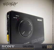 Elegante reproductor de casete portátil Sony Walkman WM-600 de colección cabezal EX segunda mano  Embacar hacia Argentina