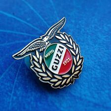 Moto Guzzi BIG metal pin badge silver , gold  , fast delivery ,italy flag theme na sprzedaż  PL