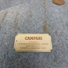 Targhetta campari collezione usato  Savignano Sul Panaro