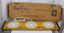 Vtg Party Hostess Warm-O-Tray 3 Burner Hot Plate Buffet Warmer in Box Mod Works, used for sale  Shipping to South Africa