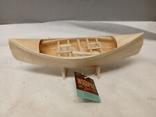Barco de canoa de madeira Balsa completo barco de brinquedo de madeira na plataforma por Woodpile  comprar usado  Enviando para Brazil